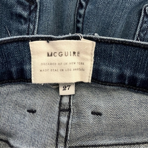MCGUIRE x ANTHROPOLOGIE Gainsbourg Mid-Rise Cropped Bootcut Jeans Style 15D - Picture 8 of 10